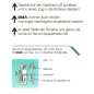Preview: KlickFix Gleiter für Gardinen und Vorhänge mit Faltenlegehaken Gardinenhaken