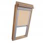 Preview: Verdunkelungsrollo Rollo Dachfensterrollo für Velux GGU/GPU/GHU - beige-karamell
