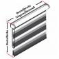 Preview: Doppelrollo Duo Rollo Klemmfix ohne Bohren Rollo mit Pendelsicherung anthrazit