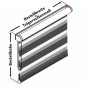 Preview: Duorollo Premium freihängend für Wand- und Deckenmontage inkl. Metallträger