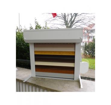Alu-Rolladen Kasten rollgeformt 45° mit 37mm PVC-Lamelle