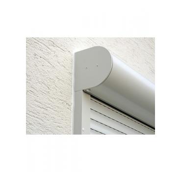 Alu-Rolladen Kasten halbrund rollgeformt mit 37mm PVC-Lamelle