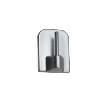 Klebehaken Haken für Vitragestange Scheibenstange Gardine weiß braun silber matt