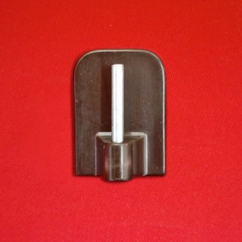 Klebehaken Haken für Vitragestange Scheibenstange Gardine weiß braun silber matt