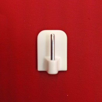 Klebehaken Haken für Vitragestange Scheibenstange Gardine weiß braun silber matt