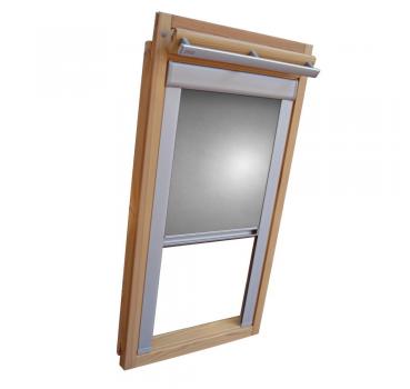 Verdunkelungsrollo Thermo Dachfensterrollo für Velux GGU/GPU/GHU - silber-grau