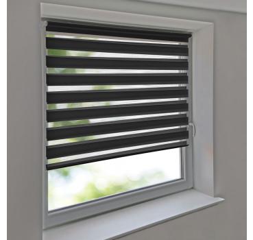 Doppelrollo Duo Rollo Klemmfix ohne Bohren Rollo mit Pendelsicherung anthrazit