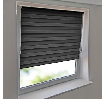 Doppelrollo Duo Rollo Klemmfix ohne Bohren Rollo mit Pendelsicherung anthrazit