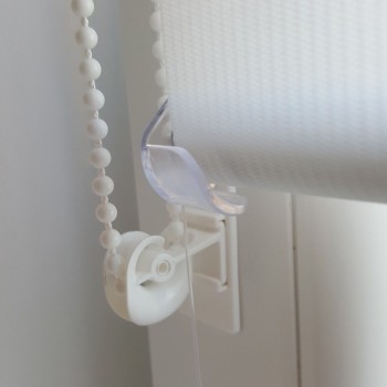 DUO-Rollo Klemmrollo VARIO inkl. Seitenführung Klemmträger ohne bohren - weiss