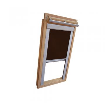 Sichtschutzrollo Schiene Dachfensterrollo für Velux GGU/GPU/GHU - dunkelbraun