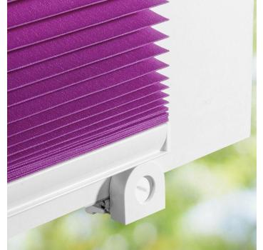 Plissee Faltstore Faltrollo Klemmfix Klemm-Montage - Farbe weiß