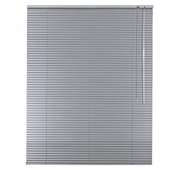 Alu-Aluminium Jalousie Jalousette Rollo in Farbe weiss oder silber 130 cm Höhe