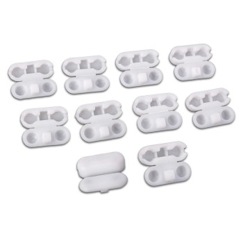 Kettenverbinder aus Kunststoff für Rollo-Ketten 4er Set weiß