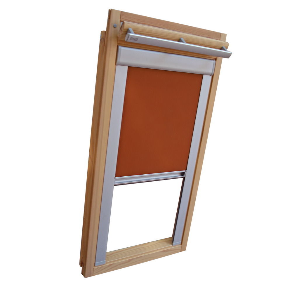 Dachfensterrollo Sichtschutz für Velux Dachfenster VE/VK/VS terracotta 
