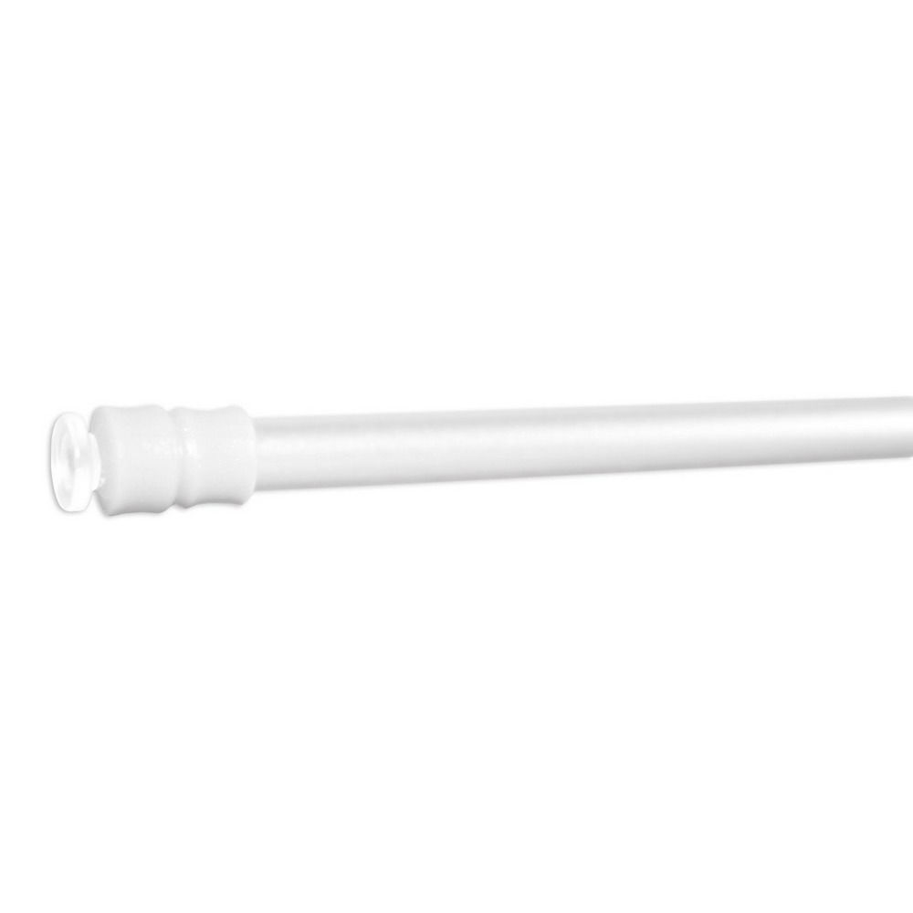 Klemmstange Klemmfix Flex für Scheibengardine Länge 40-60 cm Farbe weiß Fenster Gardine mit Schraubtechnik Ø 6/8 mm ohne bohren