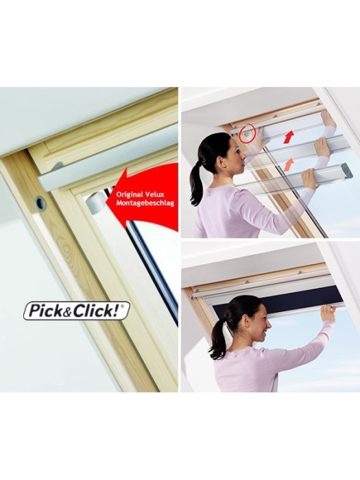 Original Velux Sichtschutzrollo Rollo manuell mit Seitenschienen für GGL/GPL/GHL/GTL/GXL RFL -S