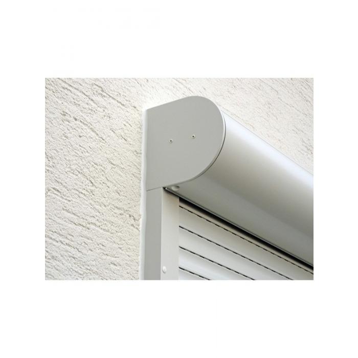 Alu-Rolladen Kasten halbrund rollgeformt mit 37mm PVC-Lamelle