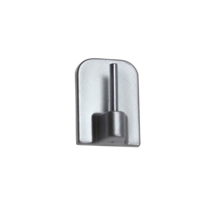 Klebehaken Haken für Vitragestange Scheibenstange Gardine weiß braun silber matt