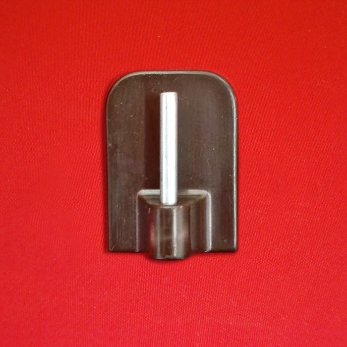 Klebehaken Haken für Vitragestange Scheibenstange Gardine weiß braun silber matt