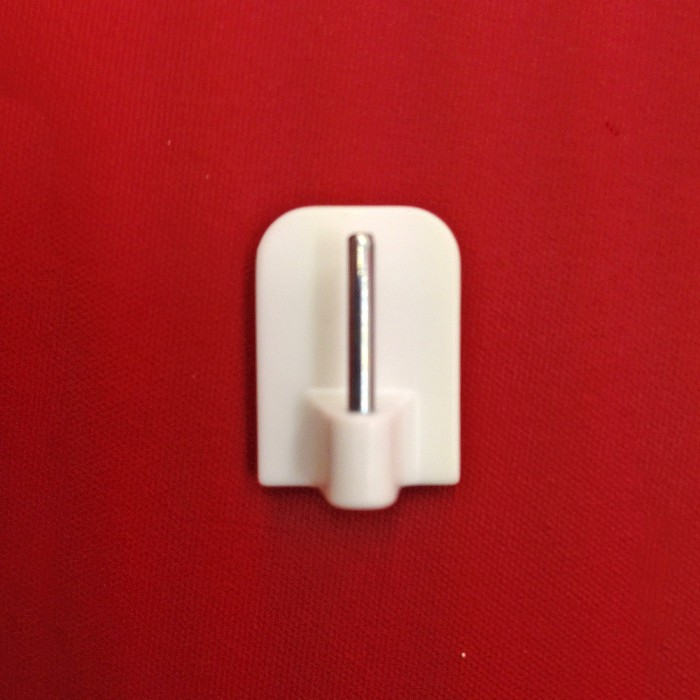 Klebehaken Haken für Vitragestange Scheibenstange Gardine weiß braun silber matt