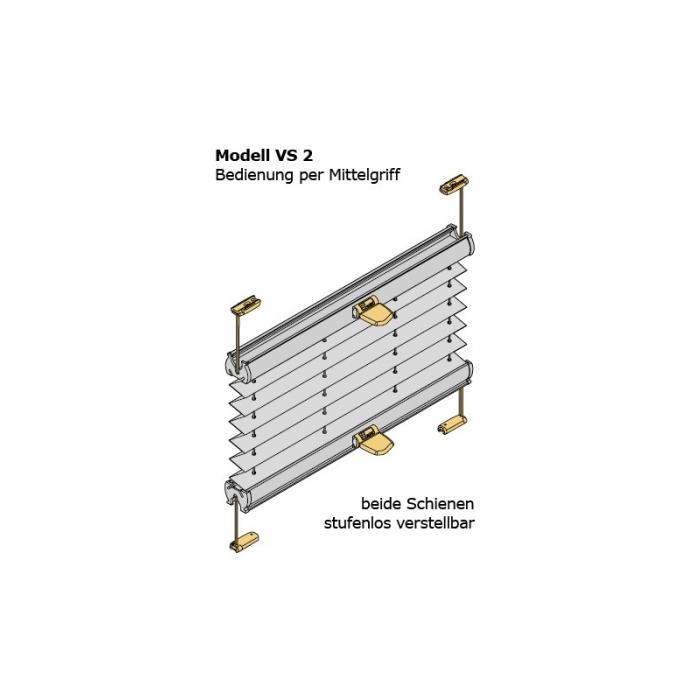 Original Cosiflor Plissee Faltstore Faltrollo auf Maß gefertigt Preisgruppe 2 Crush Perlex