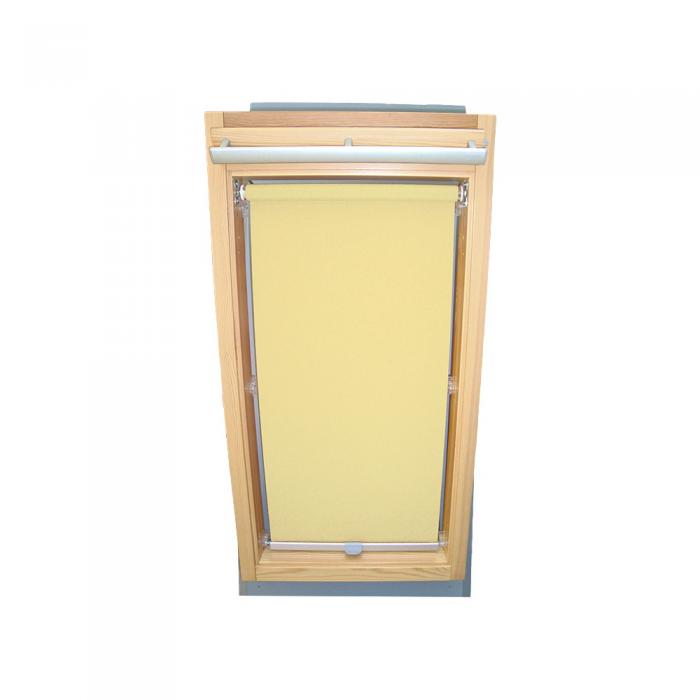 Abdunkelungsrollo Rollo Dachfensterrollo für Velux VU/VL Y/VKU - hellgelb-creme