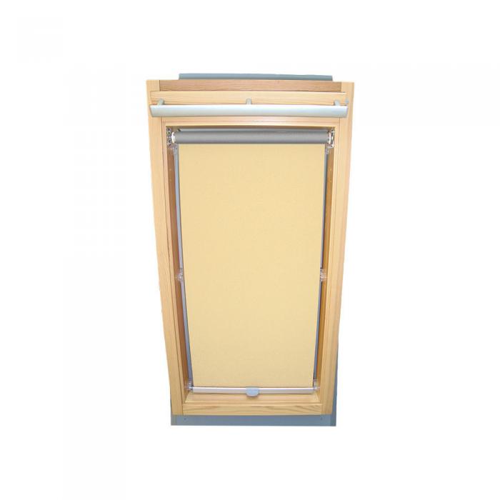 Abdunkelungsrollo Thermo Dachfensterrollo für Velux GGU/GPU/GHU - creme