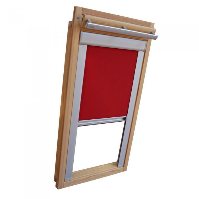 Sichtschutzrollo Schiene Dachfensterrollo für Velux GGL/GPL/GHL - weinrot