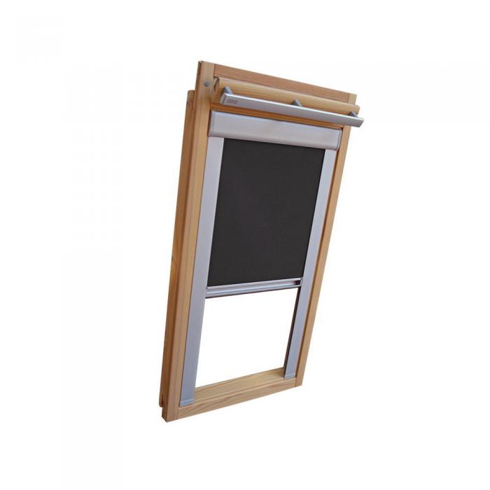 Verdunkelungsrollo Thermo Dachfensterrollo für Velux VL/VF/VT - dunkelgrau