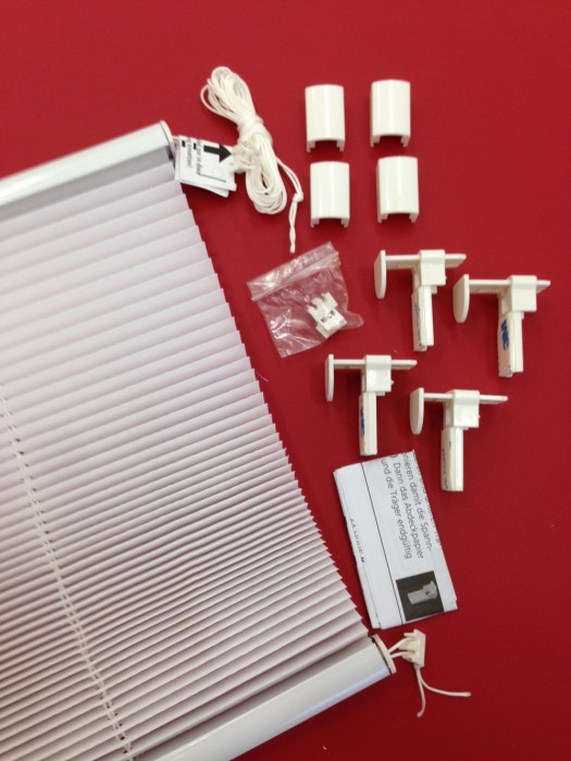 Klemmfix Plissee verspannt Klemmen / ohne Bohren Rollo Jalousie Plisee Standard