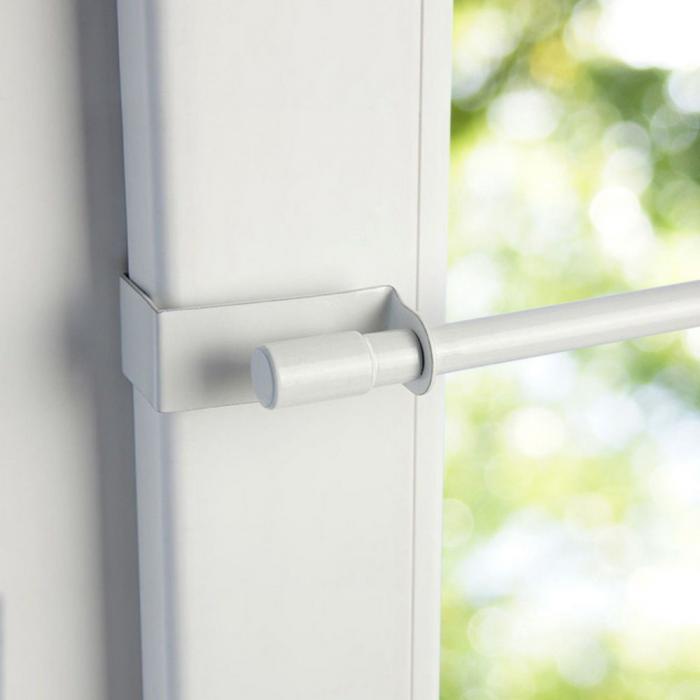 Klemmfix Klemmstange EasyFix Metall Ø 7/9 mm ausziehbar Scheiben Cafehaus Stange