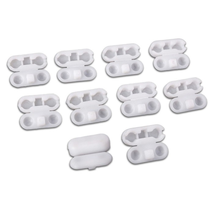 Kettenverbinder aus Kunststoff für Rollo-Ketten 4er Set weiß