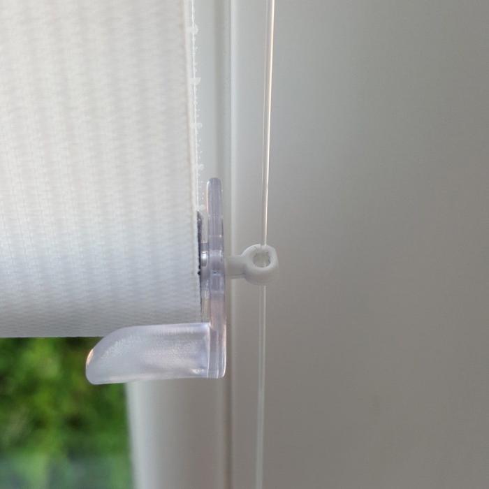 Doppelrollo Duo Rollo Klemmfix ohne Bohren Rollo mit Pendelsicherung weiß