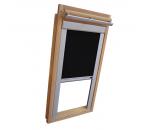 Verdunkelungsrollo Thermo Dachfensterrollo für Velux GGU/GPU/GHU - schwarz