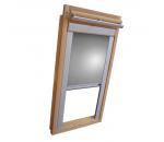 Verdunkelungsrollo Thermo Dachfensterrollo für Velux GGL/GPL/GHL - silber-grau