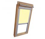 Verdunkelungsrollo Thermo Dachfensterrollo für Velux VL/VF/VT - hellgelb